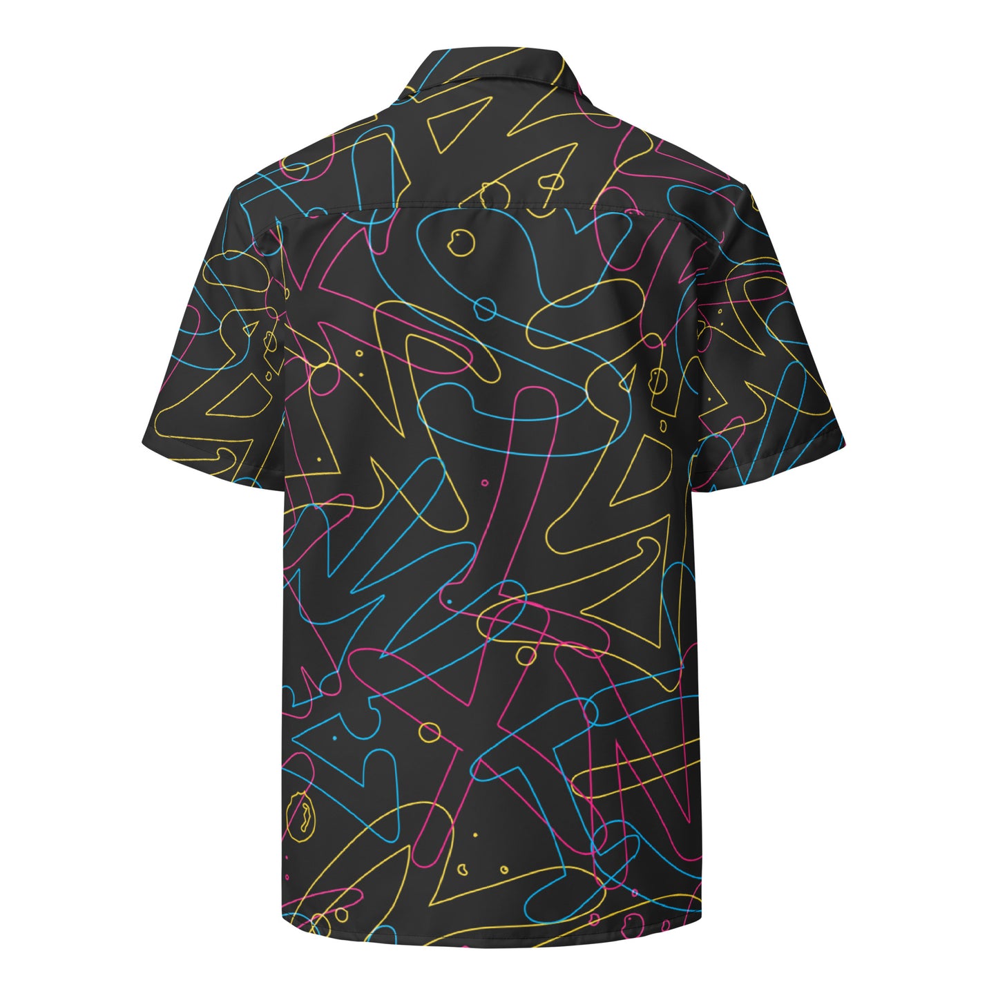 Unisex Colorful Pattern Button Shirt