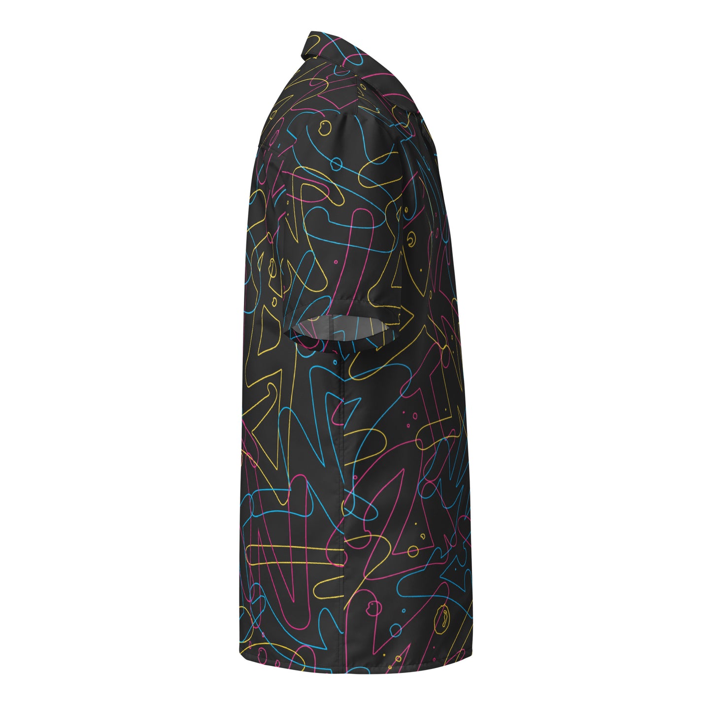 Unisex Colorful Pattern Button Shirt